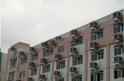 豐田汽車(chē)車(chē)間環(huán)?？照{(diào)工程安裝圖例